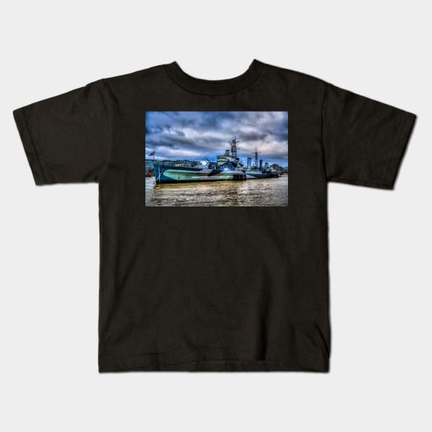 HMS Belfast Kids T-Shirt by axp7884